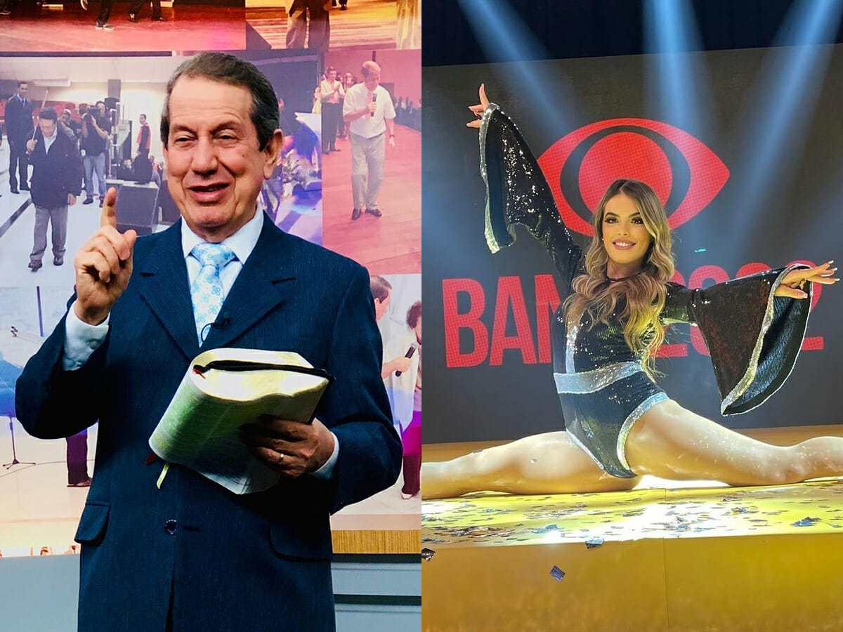 O missionário R. R. Soares e a bailarina Nicole Navarro