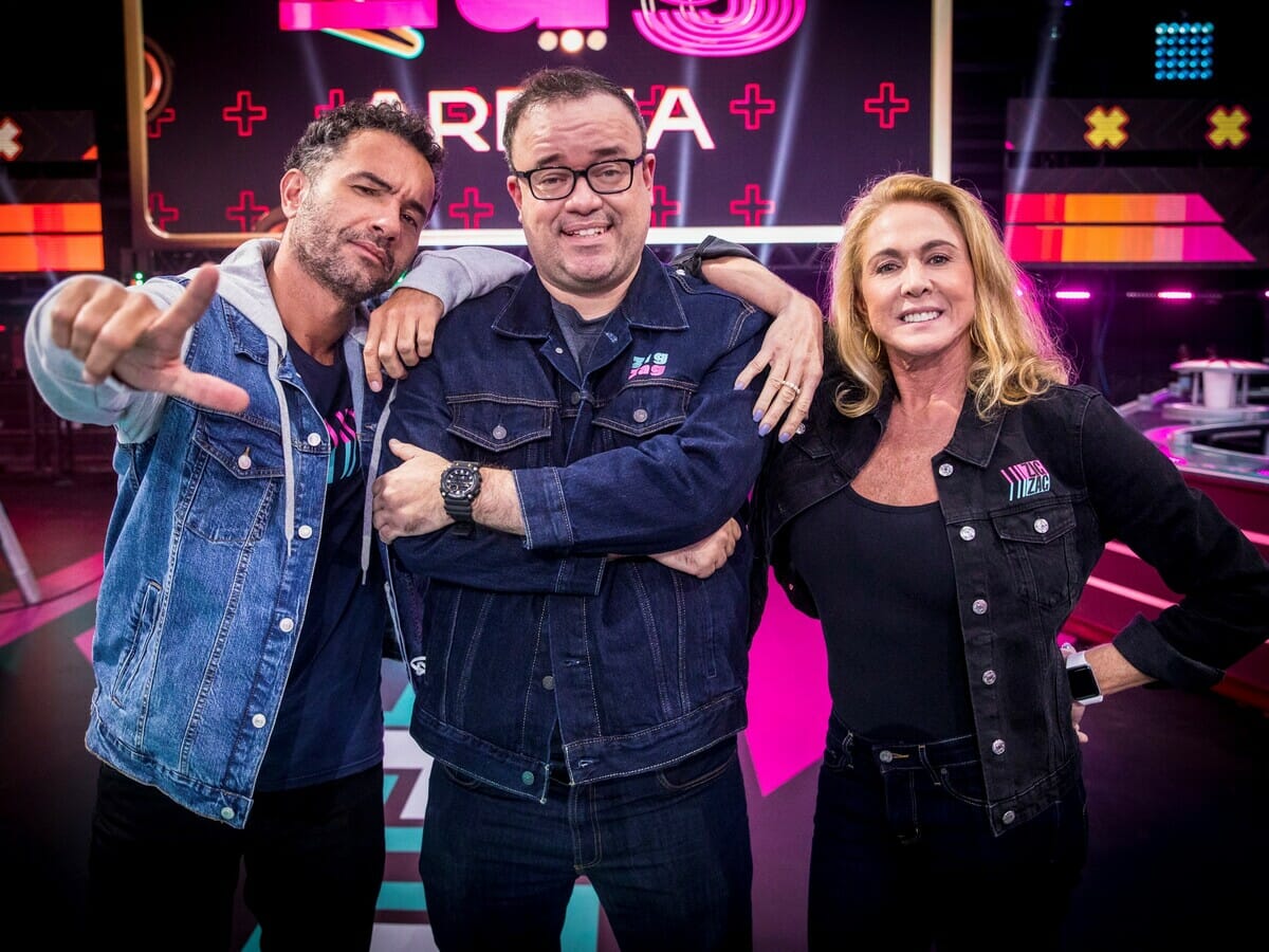 Marco Luque, Everaldo Marques e Hortência no Zig Zag Arena