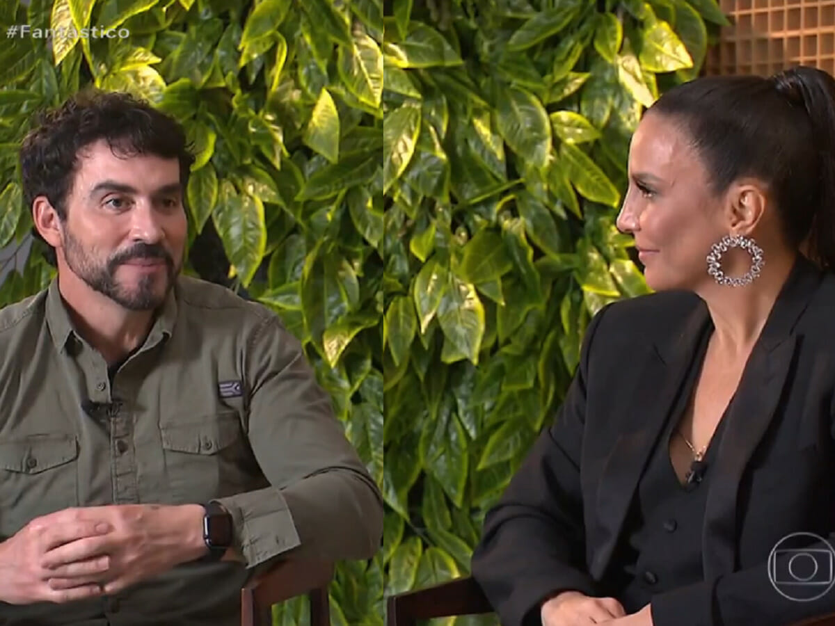 Padre Fábio de Melo e Ivete Sangalo no Fantástico