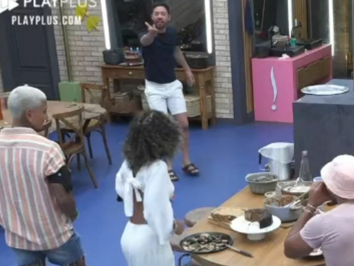 Sthefane Matos e Rico Melquiades discutem em A Fazenda 13
