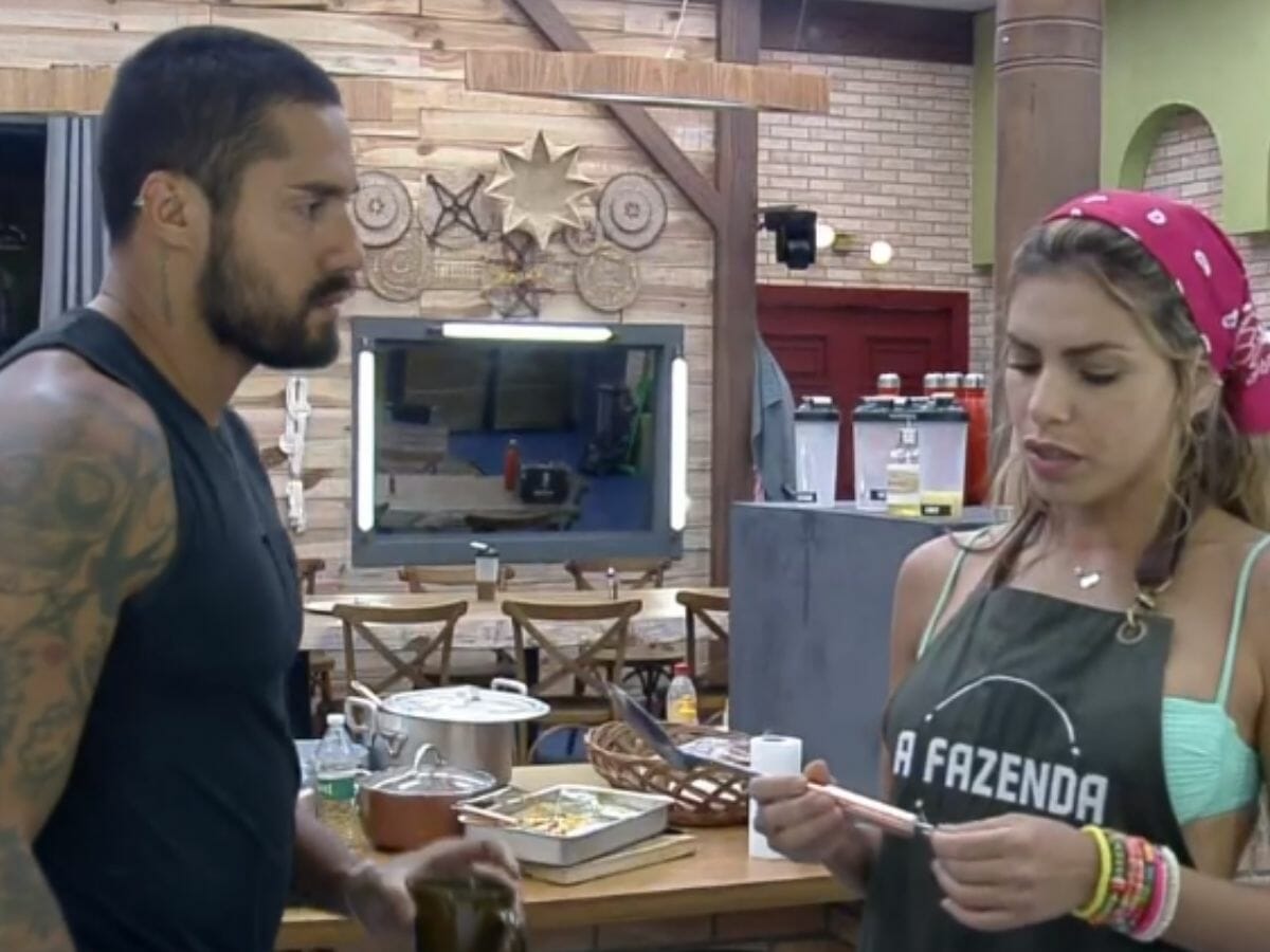 Bill Araújo e Erika Schneider em A Fazenda 13