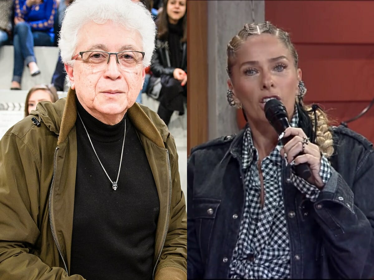 Aguinaldo Silva e Adriane Galisteu em A Fazenda 13