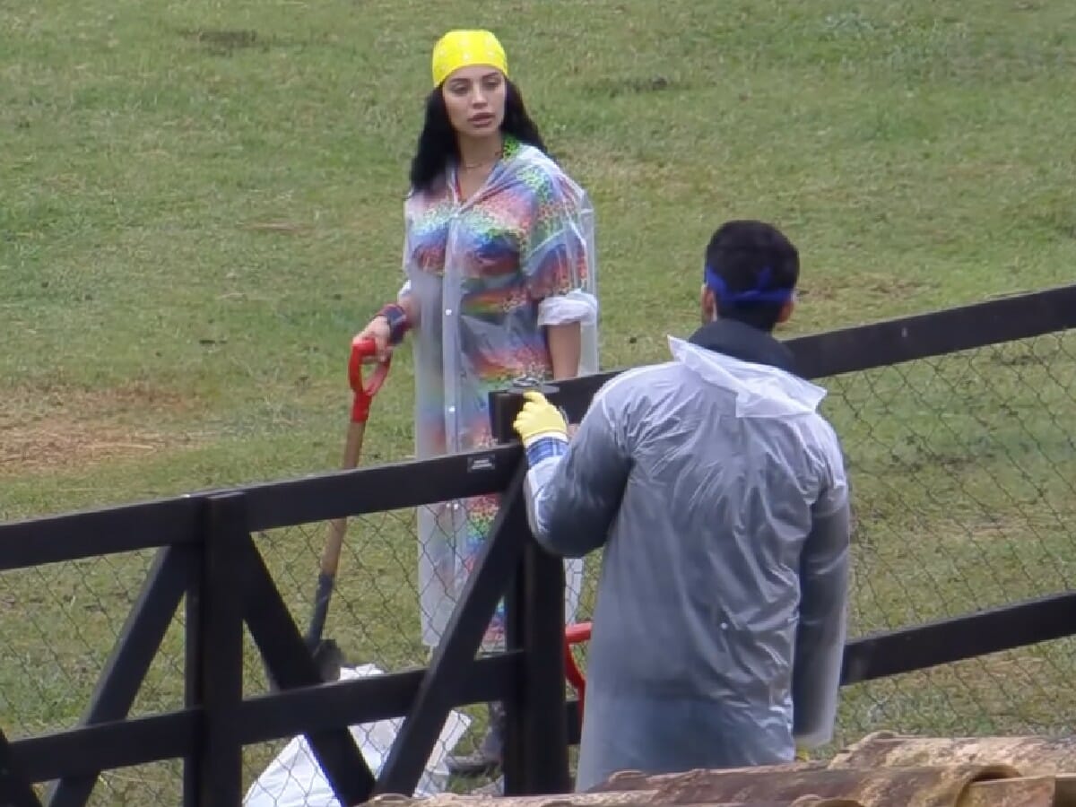 Aline Mineiro e Rico Melquiades em A Fazenda 13