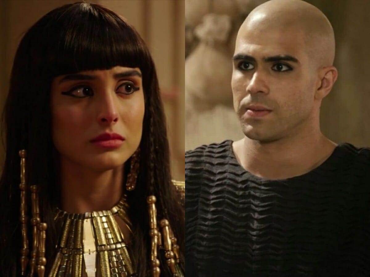 Asenate (Letícia Almeida) e José (Juliano Laham) de Gênesis