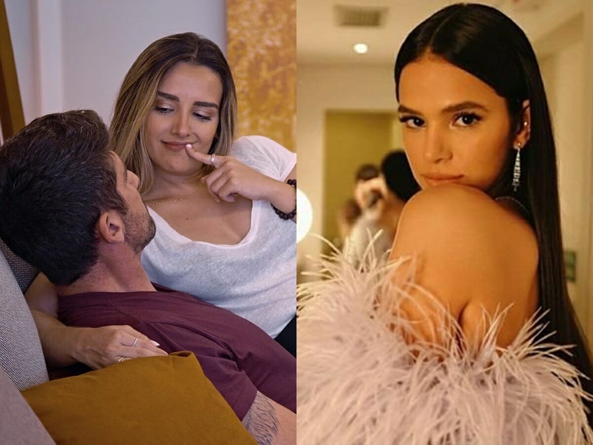 Bruna Marquezine opina sobre relação de participantes do Casamento às Cegas (Reprodução: Instagram/Montagem Observatório da TV)