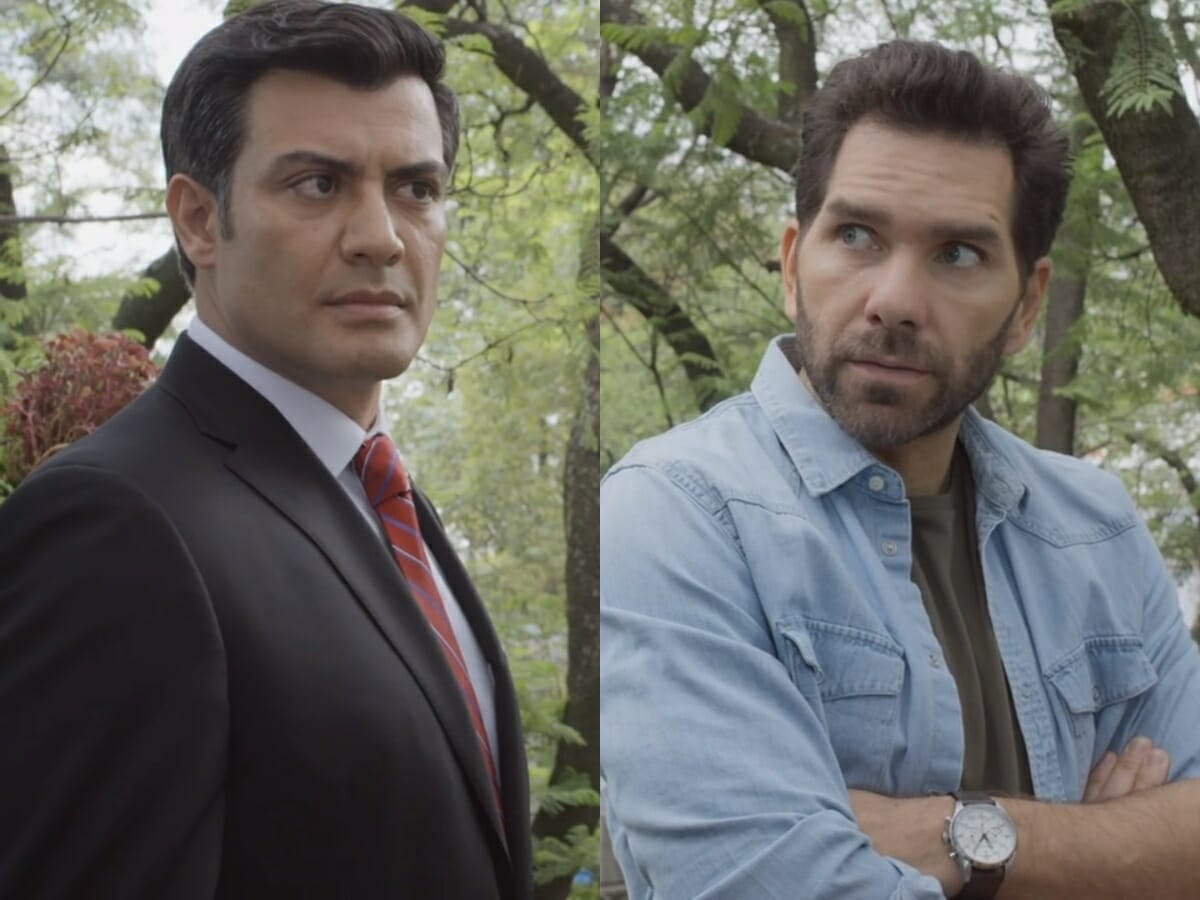 Carlos (Andrés Palacios) e Fernando (Arap Bethke) de A Usurpadora