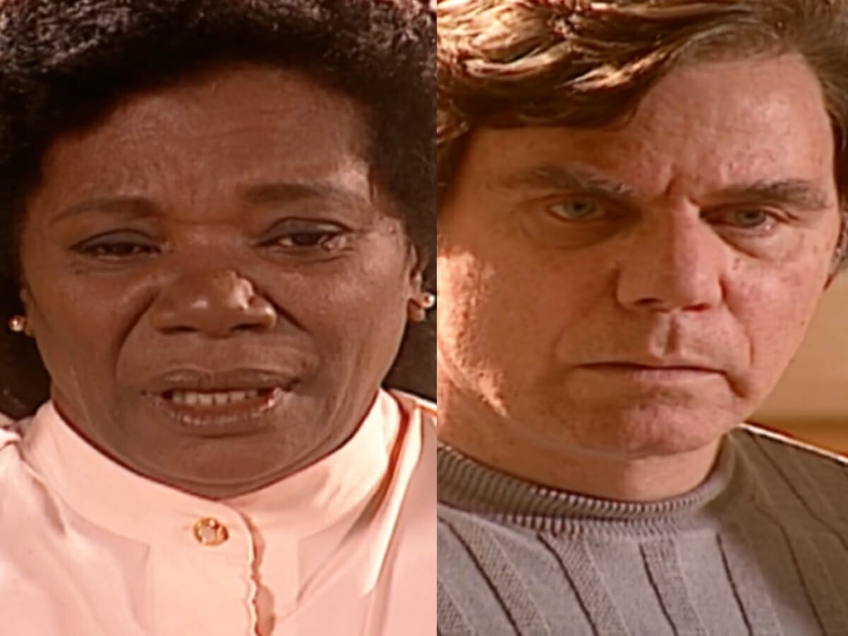 Dalva (Neusa Borges) e Leônidas (Reginaldo Faria) em O Clone