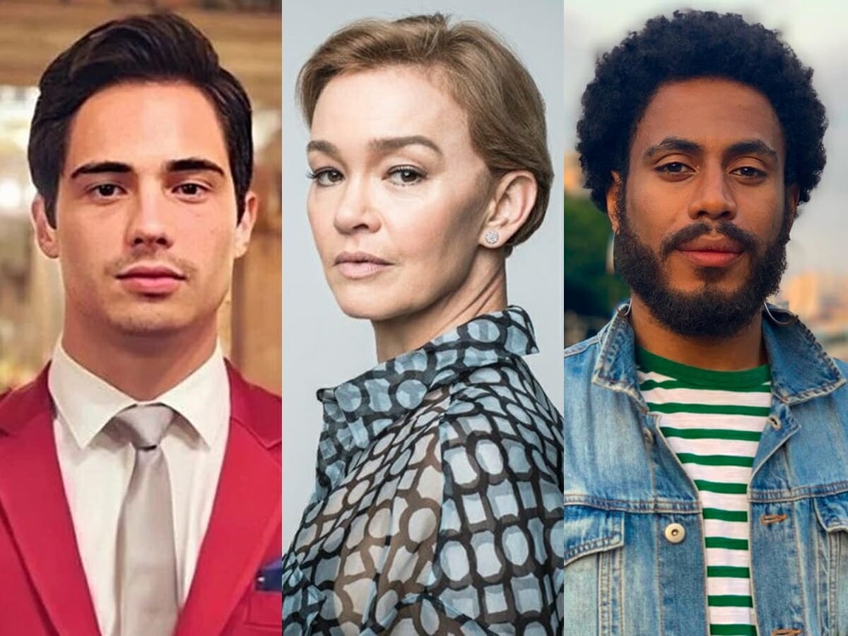 Danilo Mesquita, Julia Lemmertz e Ícaro Silva serão os próximos vilões das novelas da Globo (Reprodução/Montagem Observatório da TV)