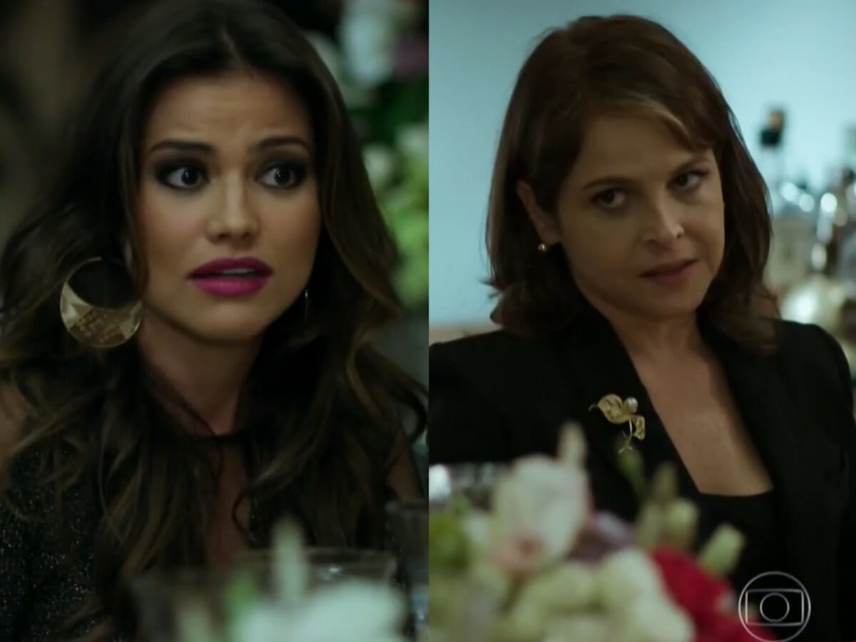 Viviane (Laryssa Dias) e Carolina (Drica Moraes) em Verdades Secretas (Reprodução/Globo)