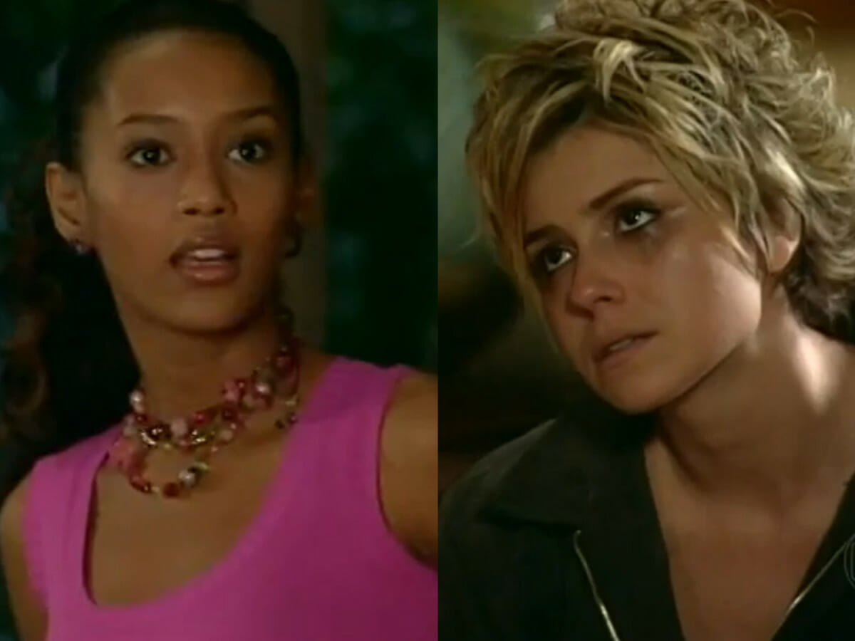 Preta (Taís Araújo) e Bárbara (Giovanna Antonelli) em Da Cor do Pecado (Reprodução/Globo)