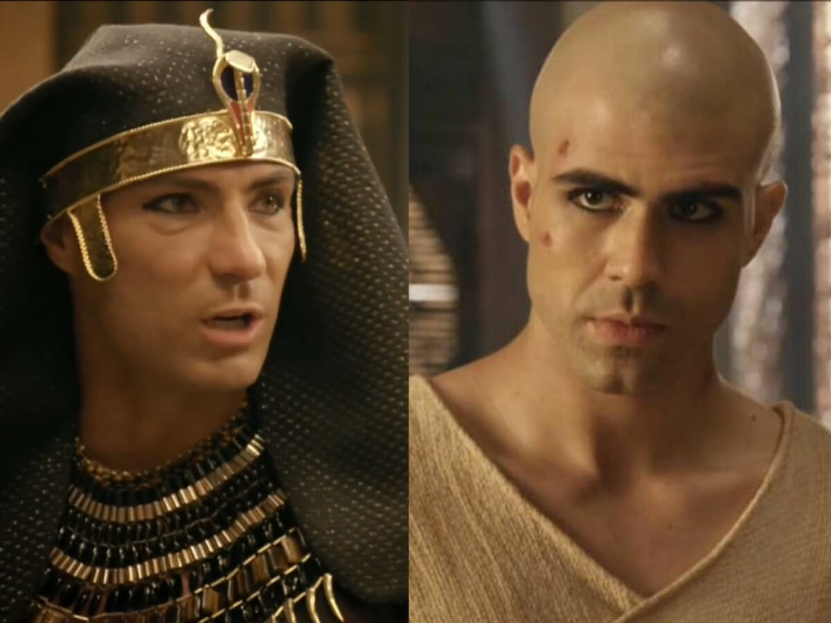 Sheshi (Fernando Pavão) e José (Juliano Laham) em Gênesis (Reprodução/Record TV)
