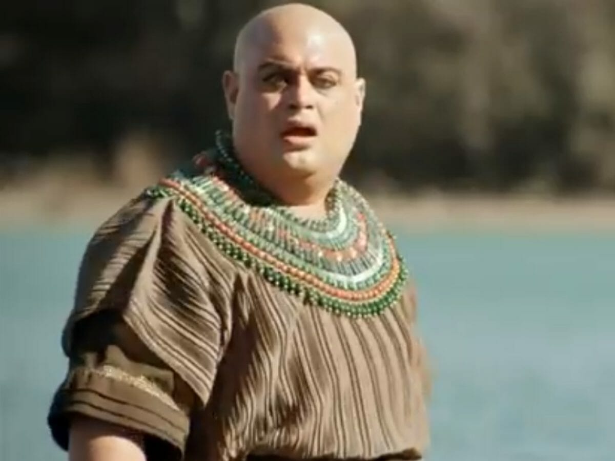 Adurrá (Ricardo Lyra) em Gênesis (Reprodução/Record TV)