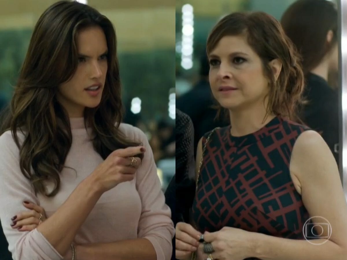 Sâmia (Alessandra Ambrósio) e Carolina (Drica Moraes) em Verdades Secretas (Reprodução/Globo)