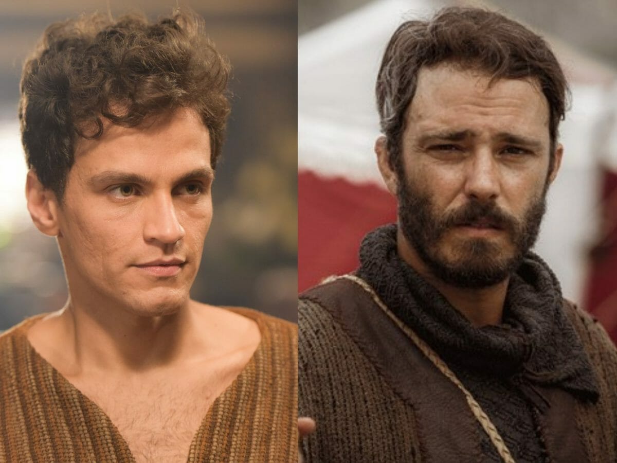 Er (Tiago Marques) e Judá (Thiago Rodrigues) em Gênesis (Reprodução/Record TV)