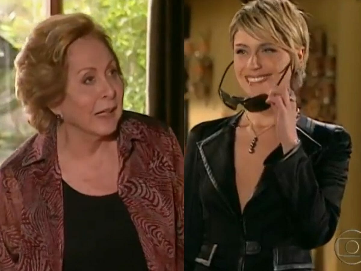 Germana (Aracy Balabanian) e Bárbara (Giovanna Antonelli) em Da Cor do Pecado (Reprodução/Globo)