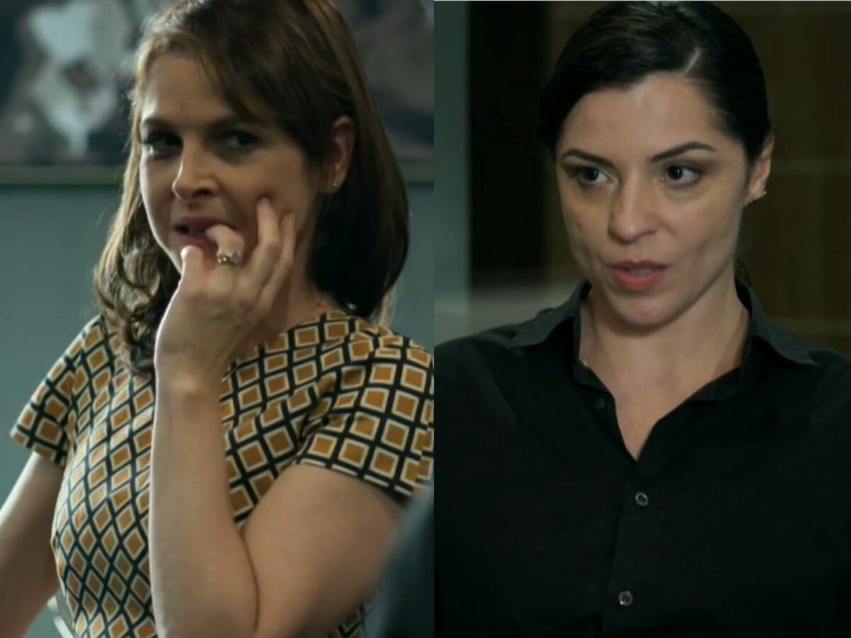 Carolina (Drica Moraes) e Eunice (Fernanda Heras) em Verdades Secretas (Reprodução/Globo)