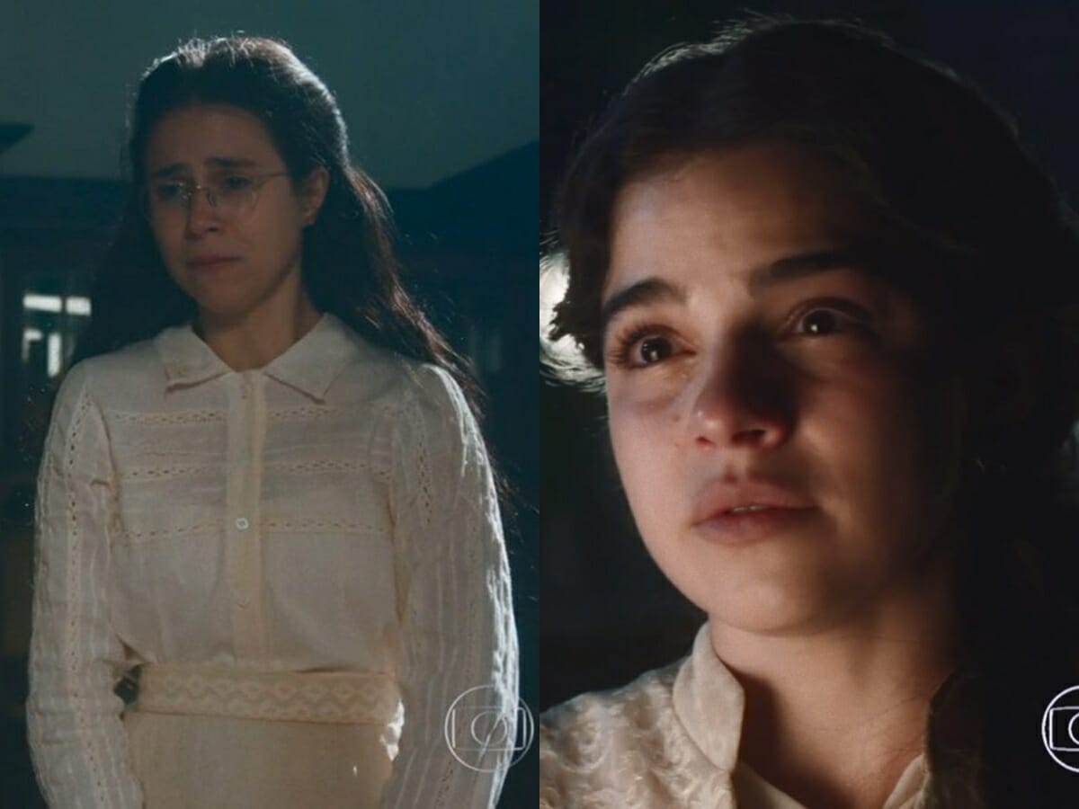 Dolores (Daphne Bozaski) e Pilar (Gabriela Medvedovski) de Nos Tempos do Imperador