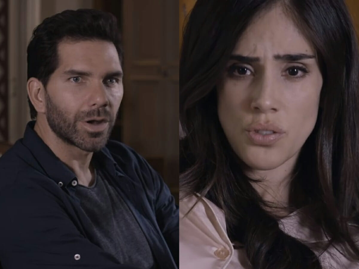 Fernando (Arap Bethke) e Paulina (Sandra Echeverría) em A Usurpadora