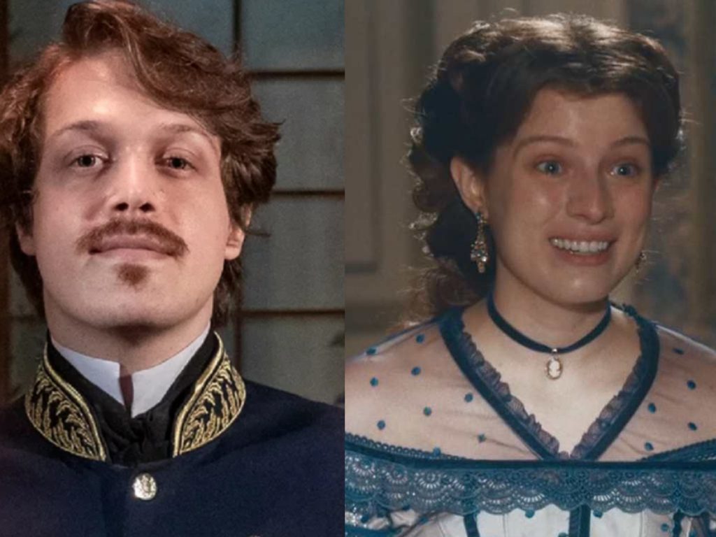 Gastão (Daniel Torres) e Isabel (Giulia Gayoso) em Nos Tempos do Imperador