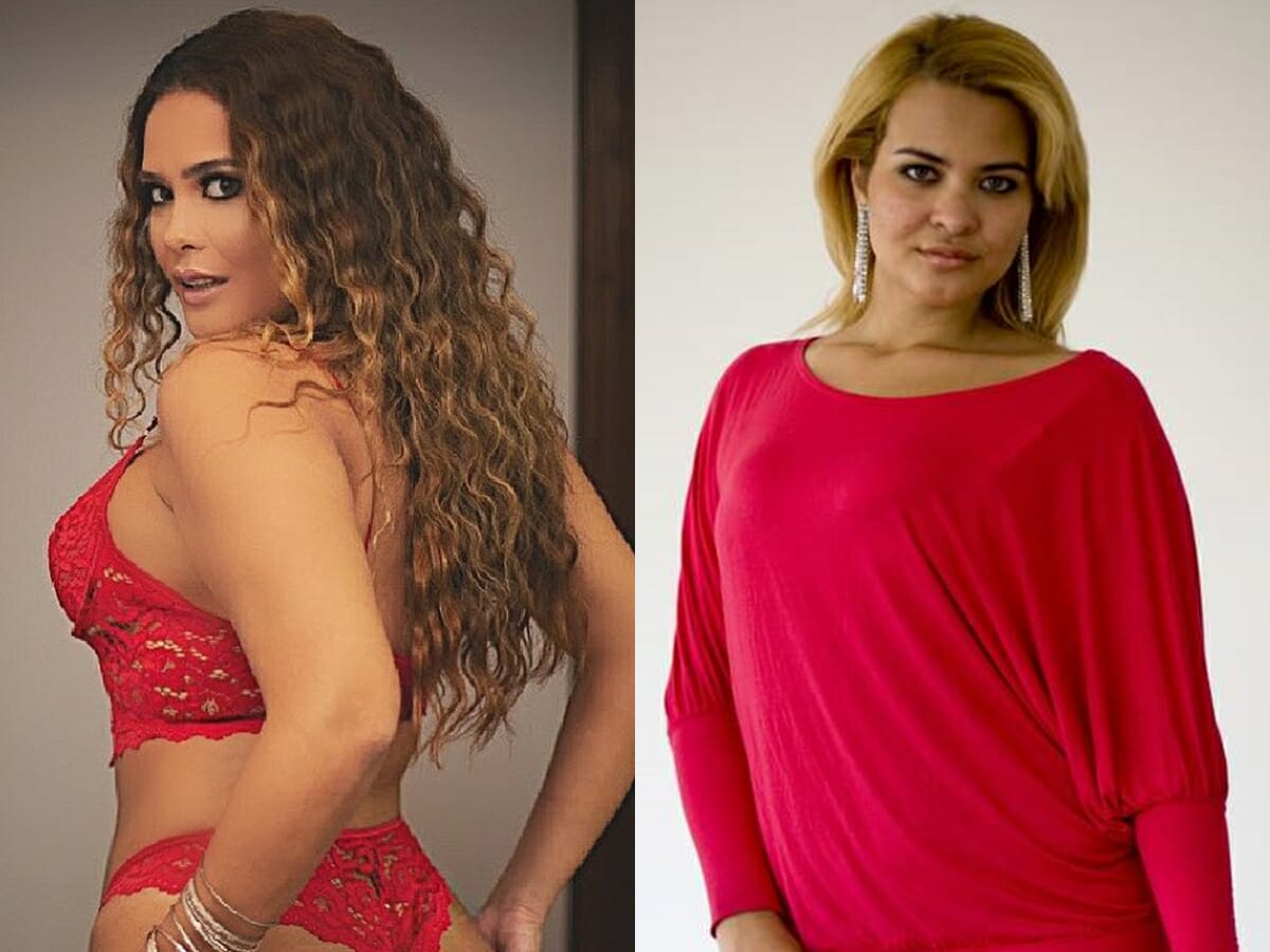 Geysi Arruda viralizou na web após ser hostilizada por estudantes numa universidade paulista (Reprodução: Instagram/Montagem Observatório da TV)