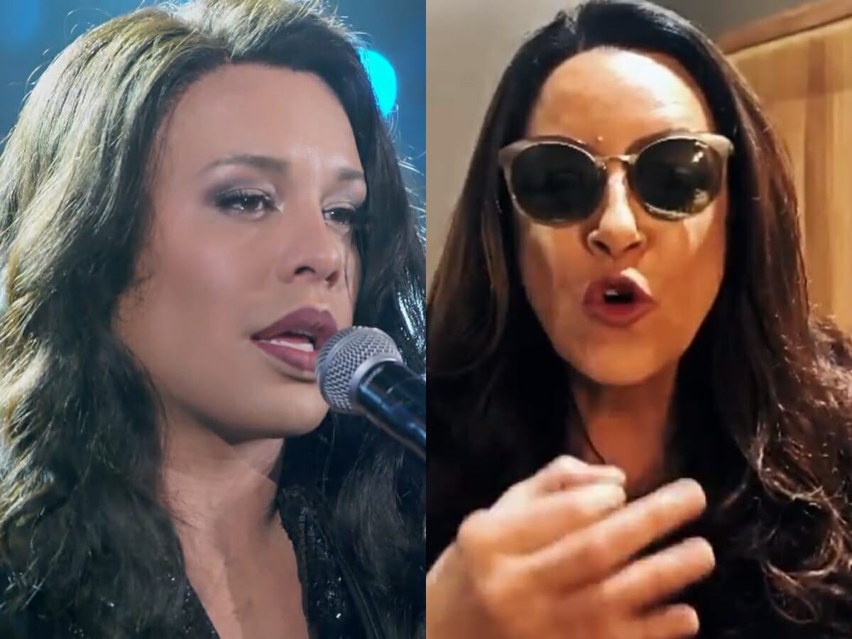 Gloria Groove como Ana Carolina no Show dos Famosos e a cantora