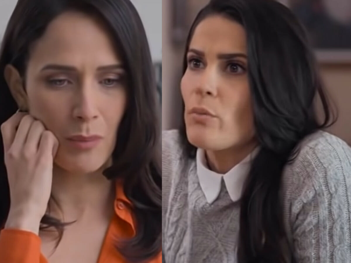 Irene (Camila Selser) e Helena (Eva Cedeño) em Te Dou a Vida (Reprodução SBT)