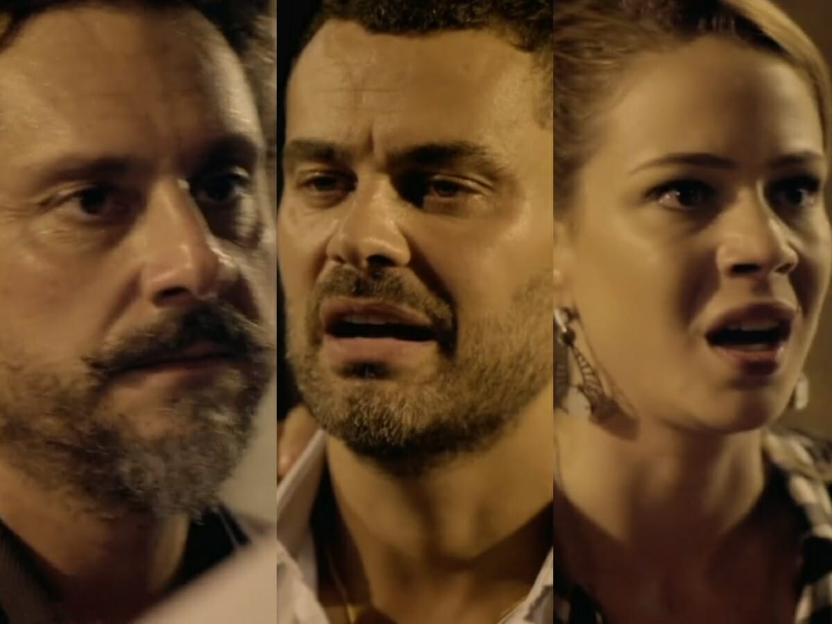 José Alfredo (Alexandre Nero), Maurílio (Carmo Dalla Vecchia) e Cristina (Leandra Leal) de Império