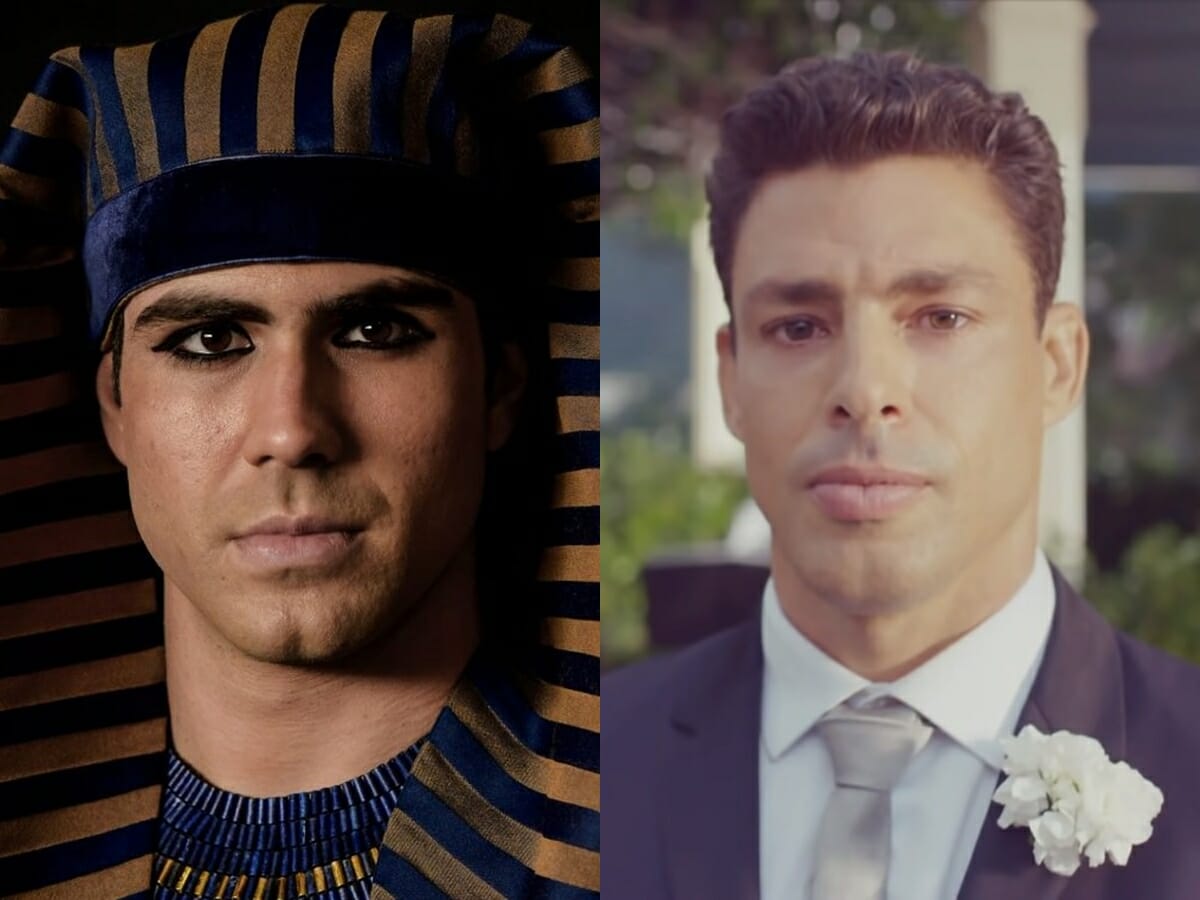 José (Juliano Laham) de Gênesis e Christian (Cauã Reymond) de Um Lugar ao Sol