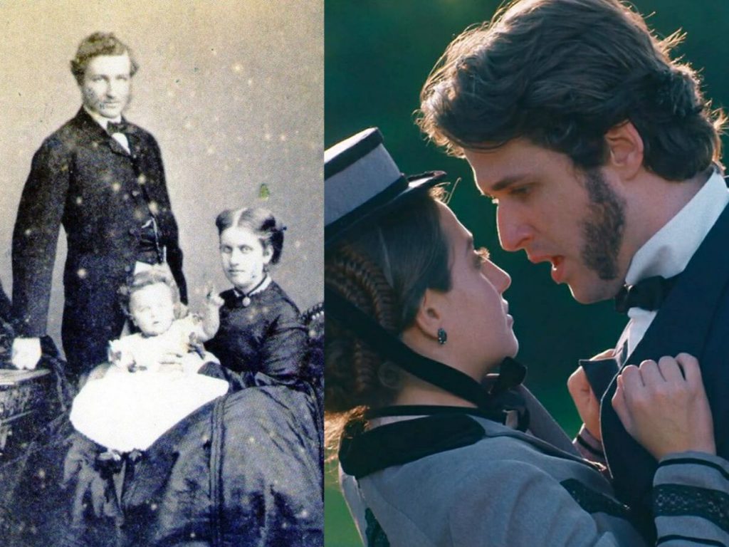 Leopoldina e Augusto se casaram na vida real (Reprodução)