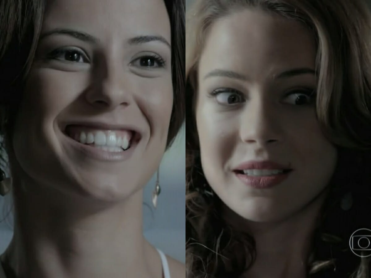 Maria Clara (Andreia Horta) e Cristina (Leandra Leal) de Império