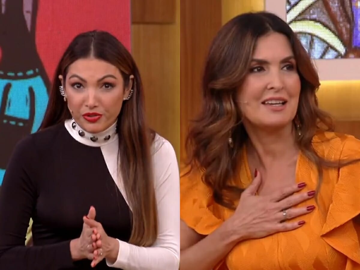 Patrícia Poeta e Fátima Bernardes no Encontro