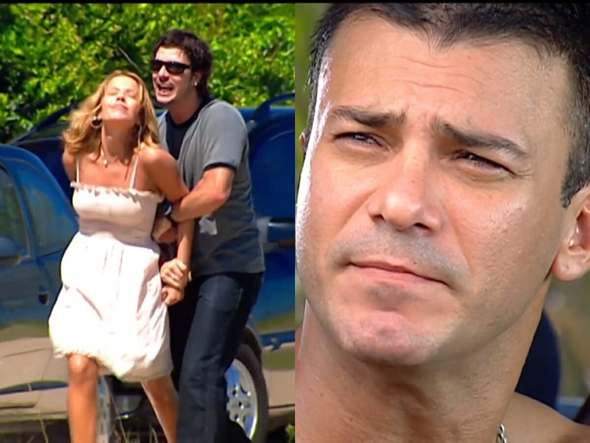Patrícia (Renata Dominguez), Murilo (Sérgio Abreu) e Lopo (Leonardo Vieira) de Prova de Amor