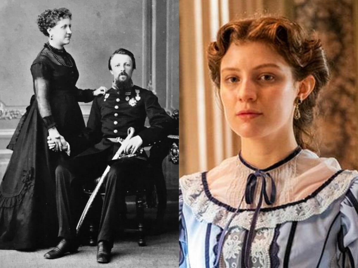 Princesa Isabel e Gastão; Giulia Gayoso como Isabel em Nos Tempos do Imperador (Reprodução)