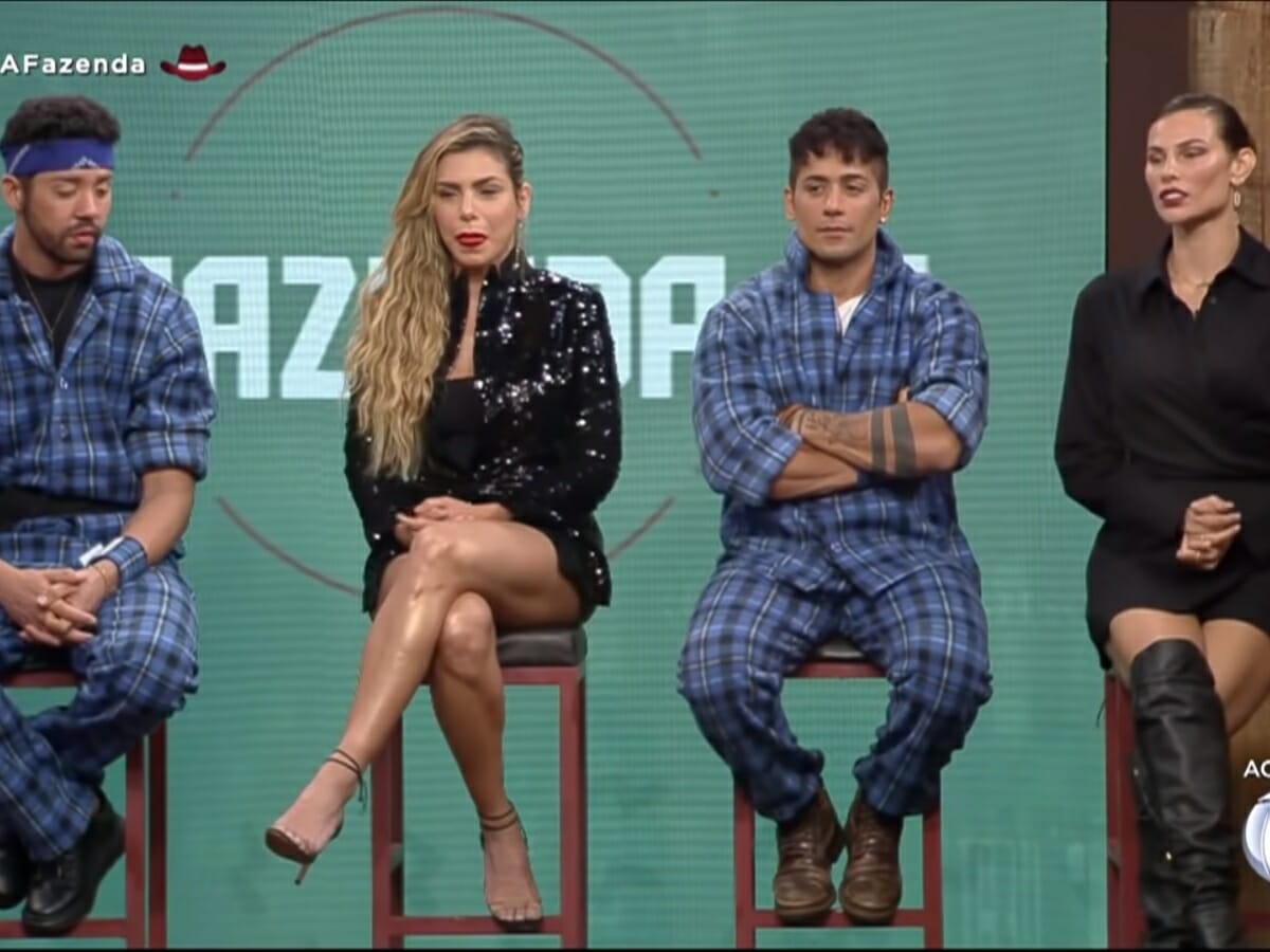 Rico, Erika, Tiago e Dayane em A Fazenda 13