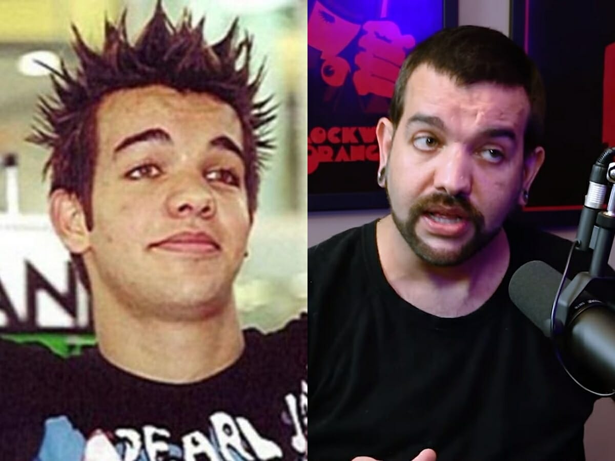 Sander Mecca na época da banda Twister e atualmente