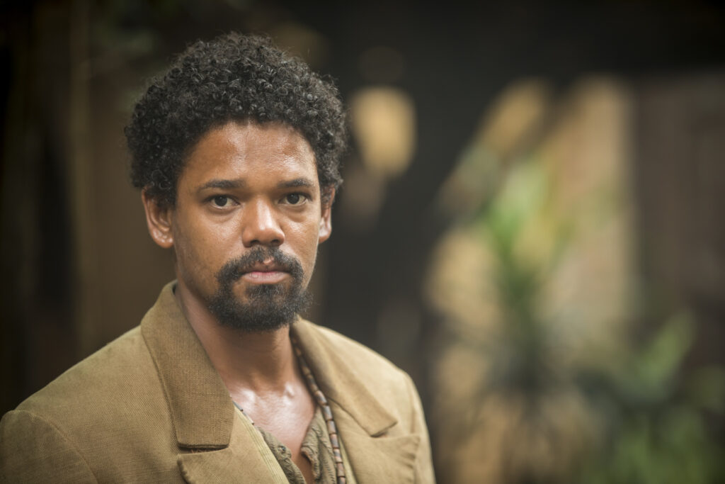 Jorge / Samuel (Michel Gomes) de Nos Tempos do Imperador (Globo/Divulga&ccedil;&atilde;o)