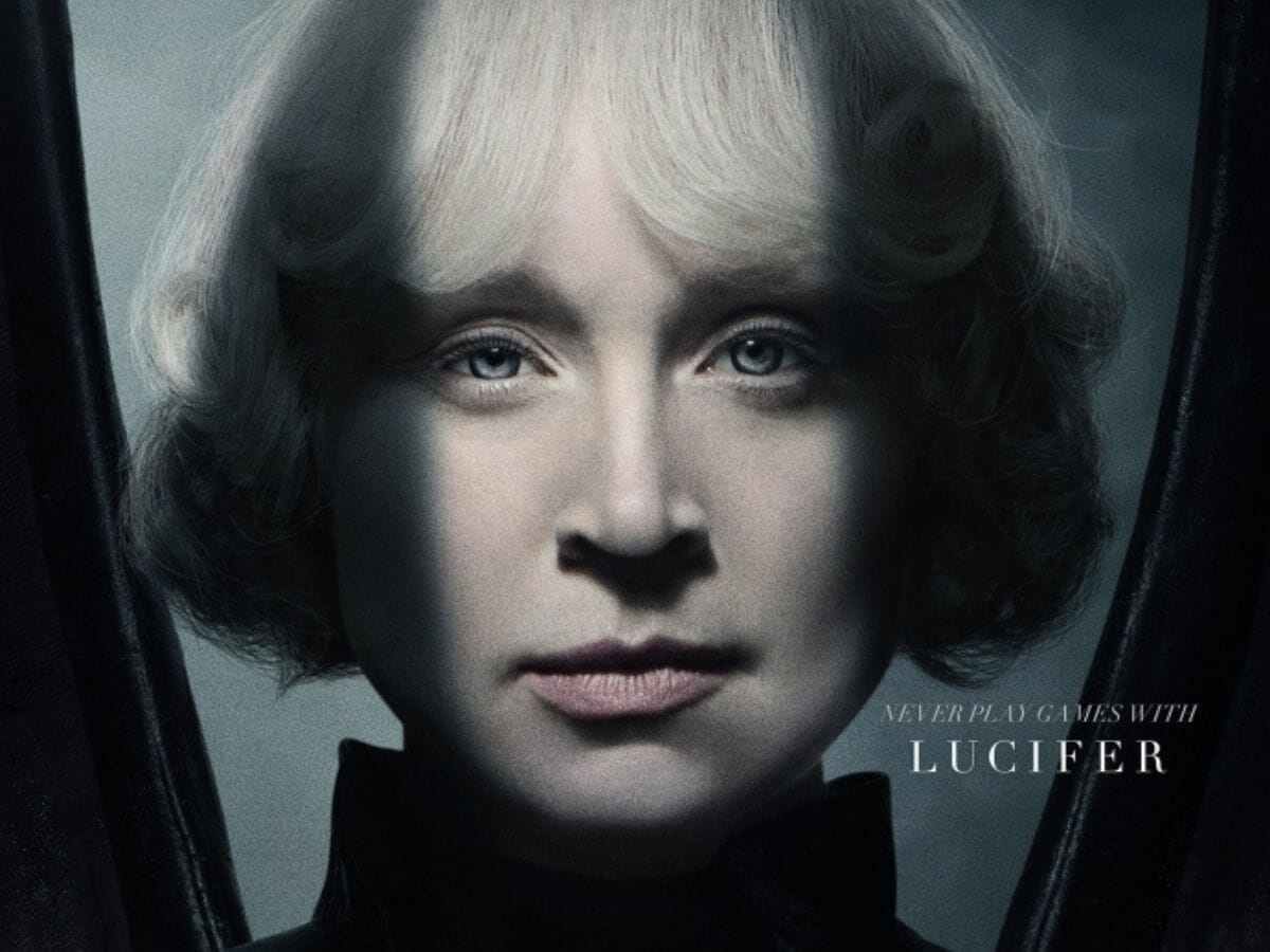 Gwendoline Christie na pele de Lúcifer em pôster de Sandman