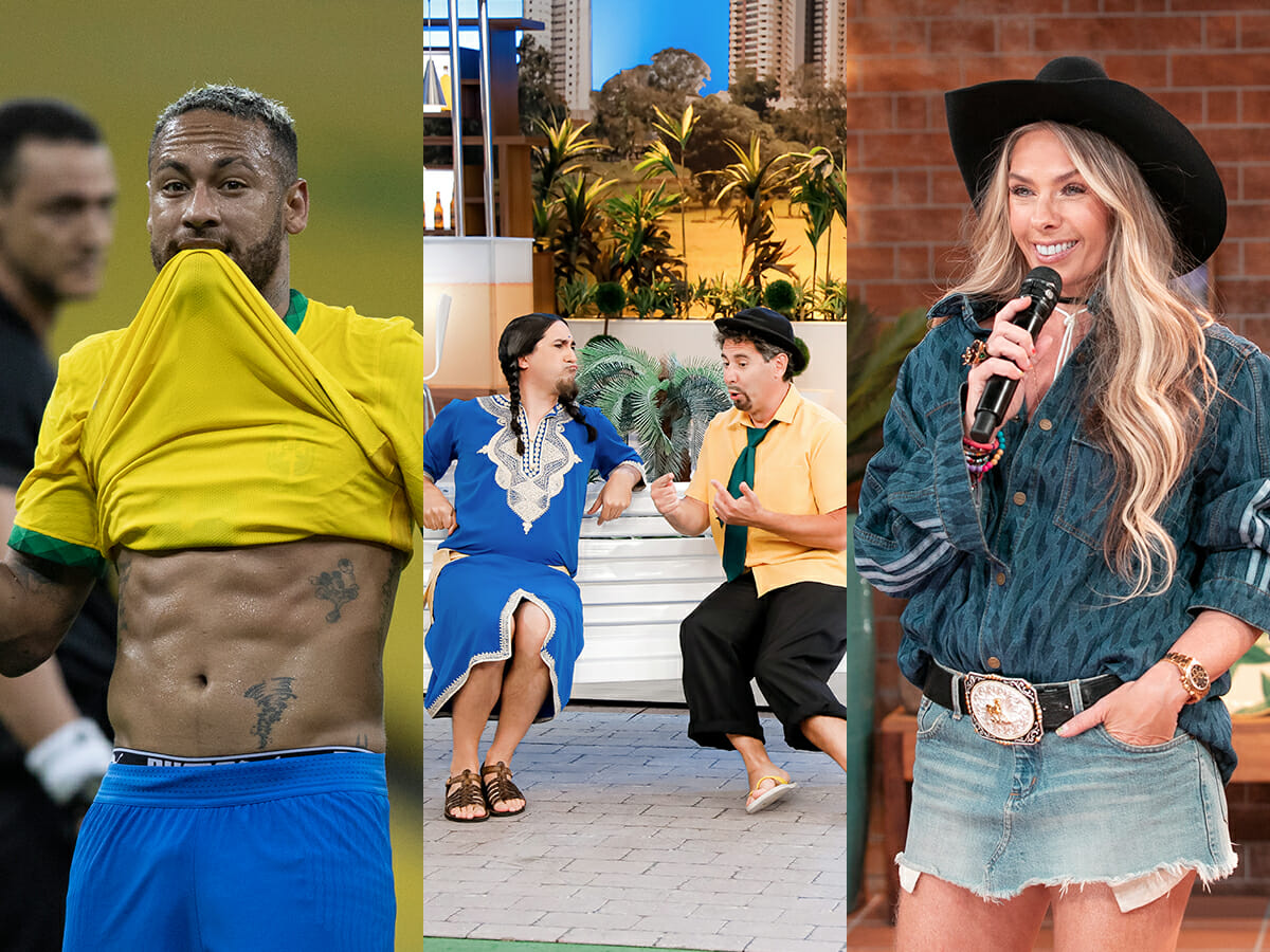 Neymar, Tubinho, Giovani Braz e Adriane Galisteu