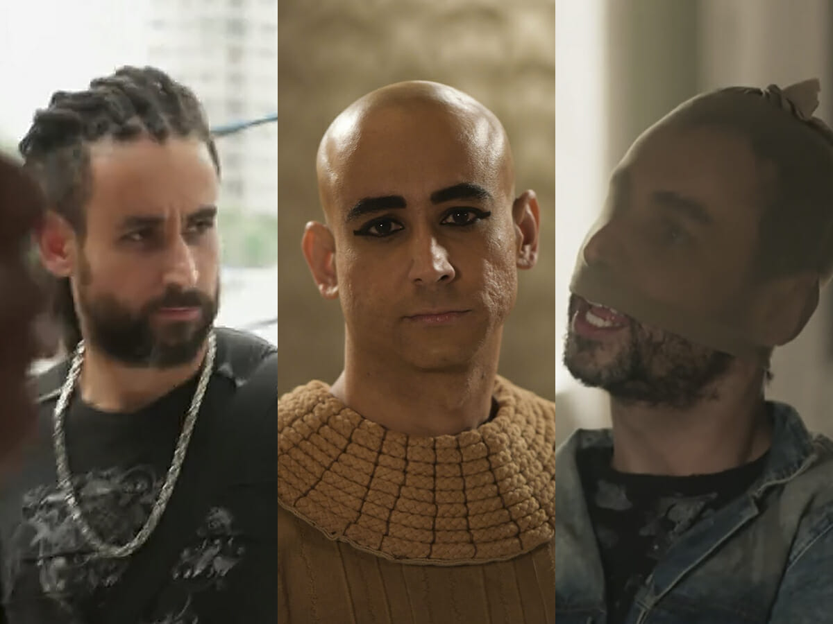 Paulo Verlings, o Shareder de Gênesis (ao centro), interpretou bandidos na Globo