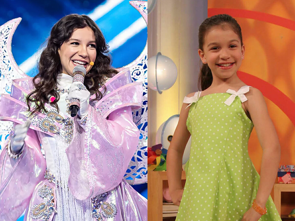 Priscilla Alcantara no The Masked Singer e no Bom Dia & Cia., em 2005