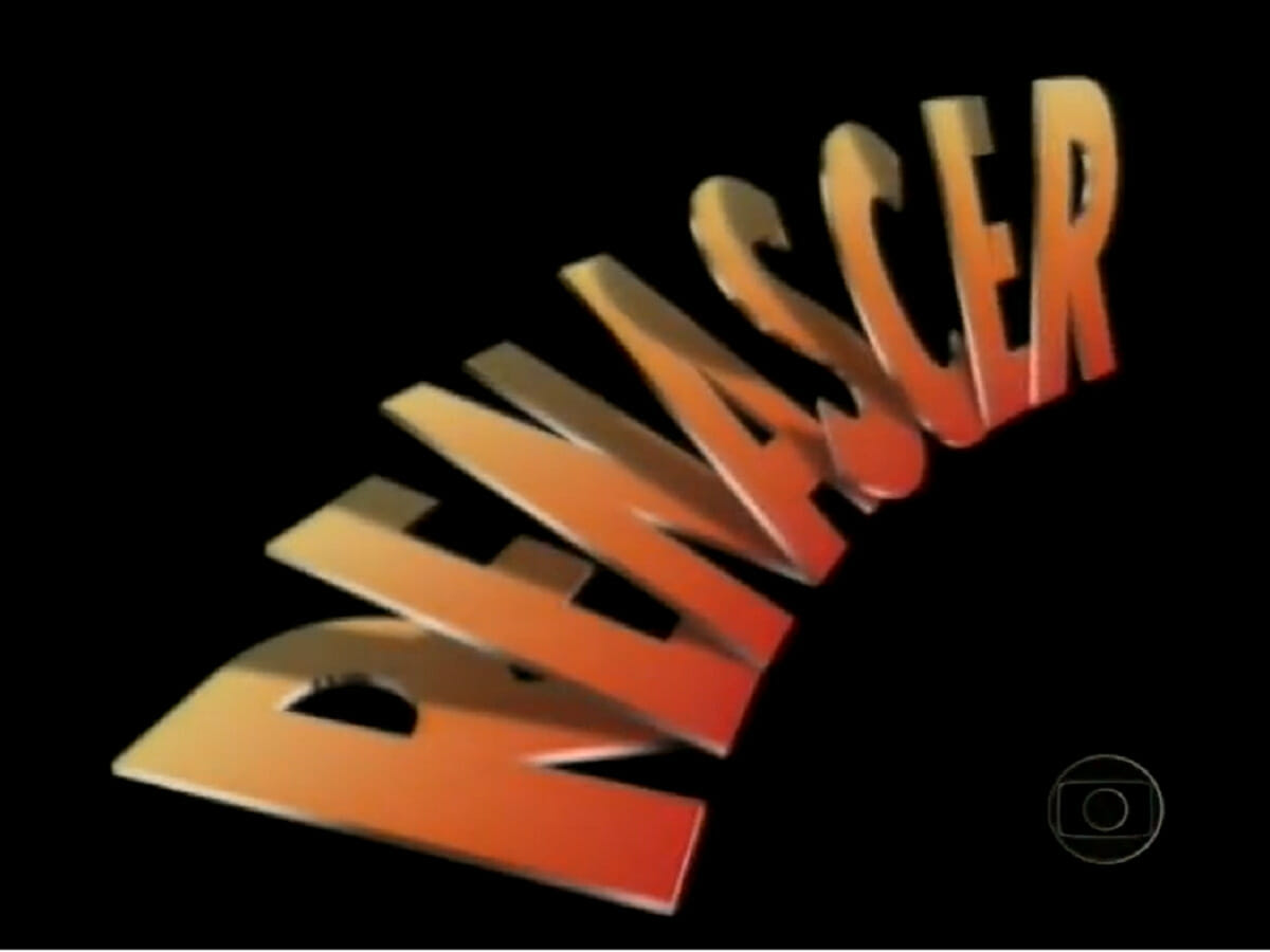 Logotipo da novela Renascer, de 1993