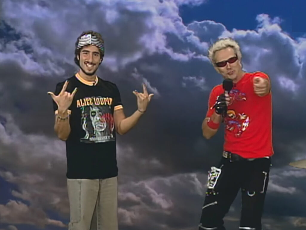 Marcos Mion e Supla no Piores Clipes do Mundo, em 2001