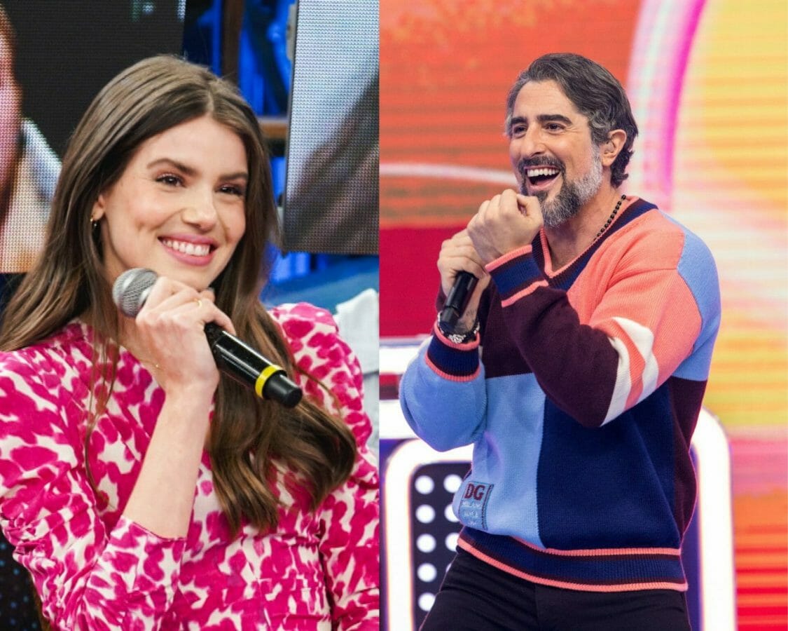 Camila Queiroz e Marcos Mion (TV Globo/Divulgação)