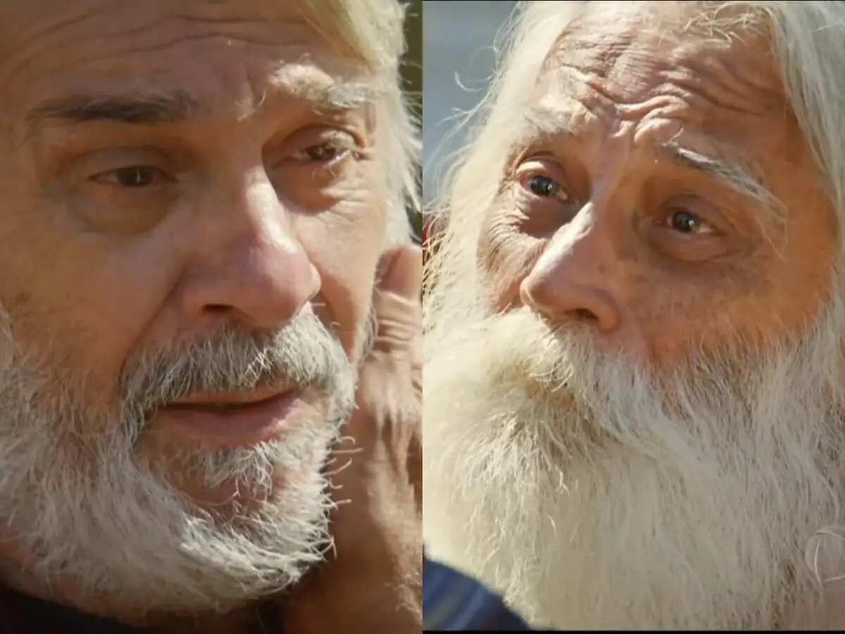 Abrão (Zécarlos Machado) e Terá (Júlio Braga) de A Bíblia