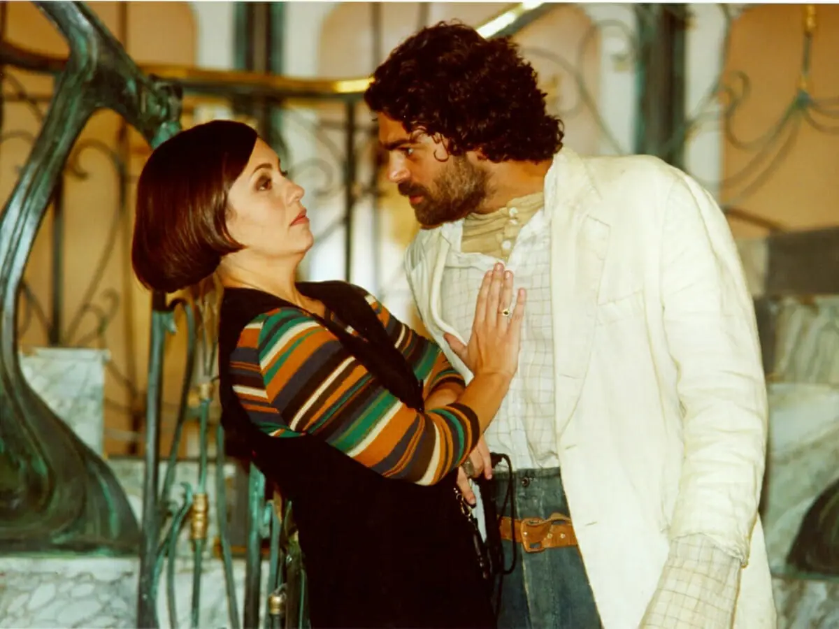 Adriana Esteves, Eduardo Moscovis (Catarina, Petuchio) (Foto: Nelson Di Rago)
