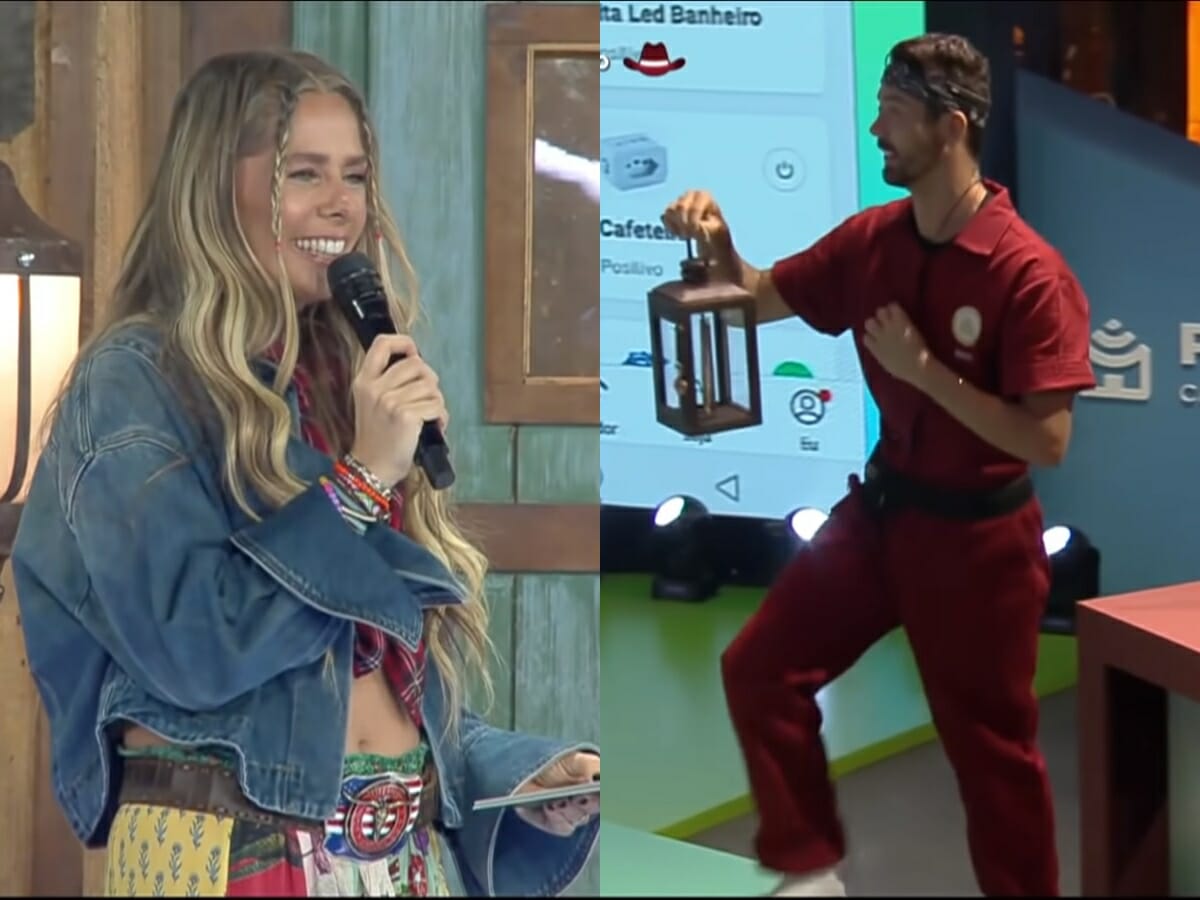 Adriane Galisteu e Rico Melquiades em A Fazenda 13