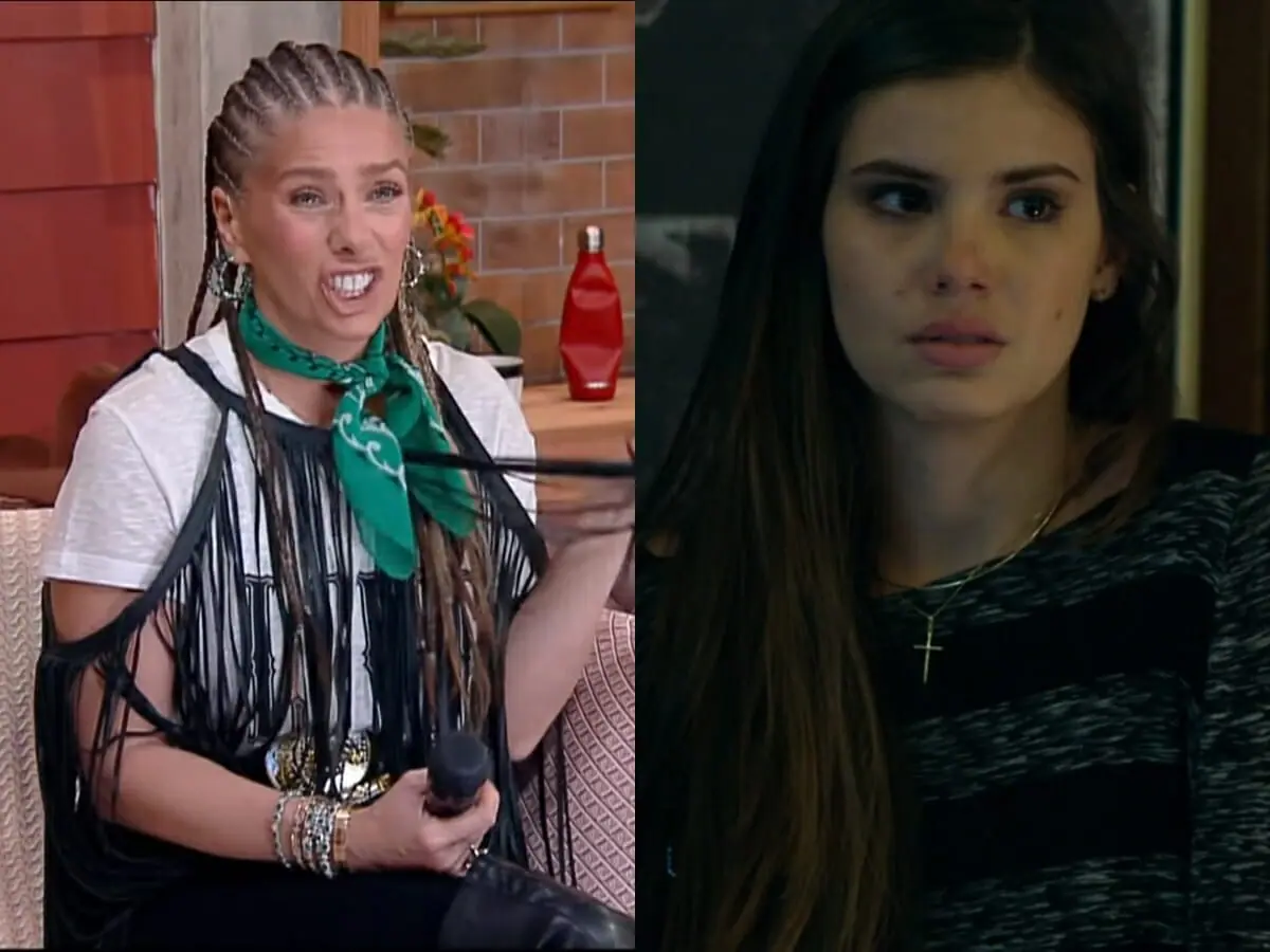 Adriane Galisteu em A Fazenda 13 e Angel (Camila Queiroz) de Verdades Secretas