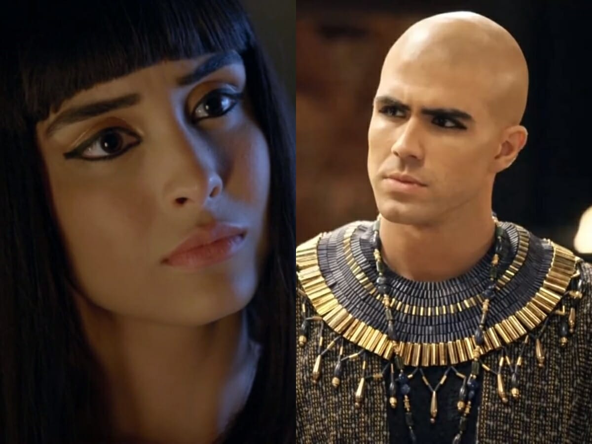 Asenate (Letícia Almeida) e José (Juliano Laham) de Gênesis
