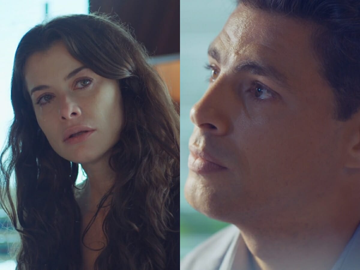 Bárbara (Alinne Moraes) e Christian (Cauã Reymond) de Um Lugar ao Sol
