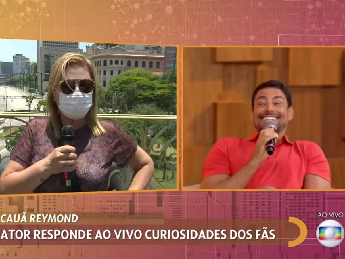 Cauã Reymond falou com uma fã chamada Graça no Encontro com Fátima Bernardes